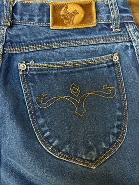 Vintage Brittania Jeans size 9 Long USA mad High Rise Straight Wide leg 80’s